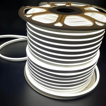Natural White Neon Flex 220V 240V 8x16mm 120LEDs/m 4000K IP65 Waterproof with UK Plug — view 2 — House of LEDs UK