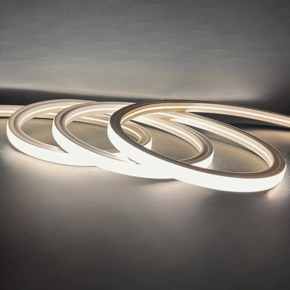 Natural White Neon Flex 4000K 16x16mm 220V 240V Top Bend IP65 10cm Cut with UK Plug — House of LEDs UK