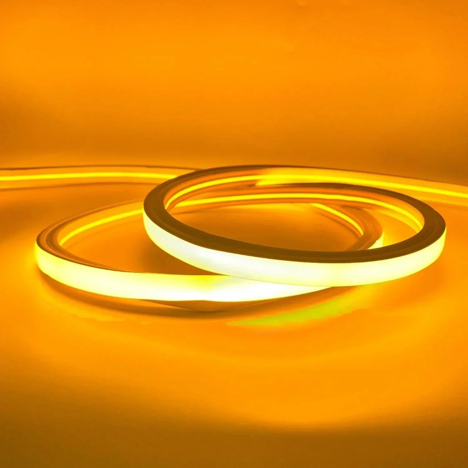 Orange LED Neon Flex 220V 240V Top Bend 20cm Cut IP65 with UK Plug — view 2 — House of LEDs UK
