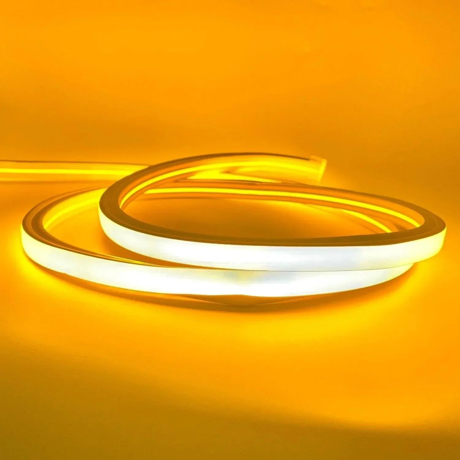 Yellow LED Neon Flex 220V 240V Top Bend 20cm Cut IP65 with UK Plug — view 2 — House of LEDs UK
