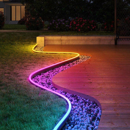 Outdoor RGB Flexible Lights for Patio & Driveway 48V IP68 30m — House of LEDs UK