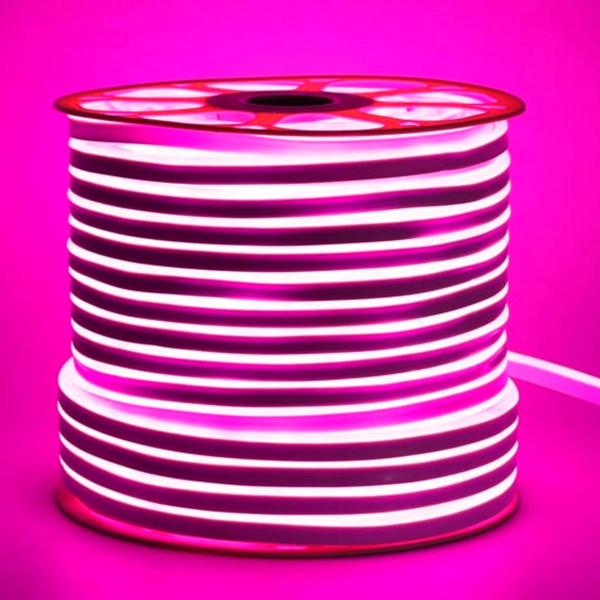 Pink LED Neon Flex 220V 240V 8x16mm 120LEDs/m IP65 Waterproof with UK Plug - House of LEDS