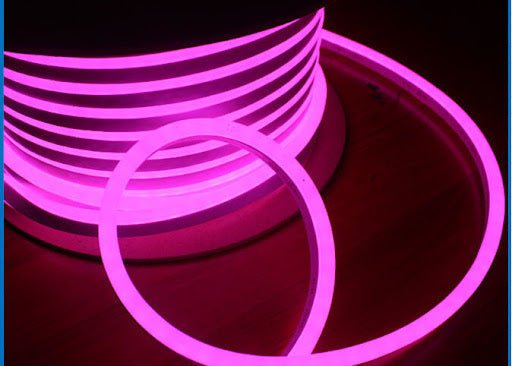 Pink LED Neon Flex AC 220V 240V 8x16mm 120LEDs/m IP65 Waterproof with UK Plug - House of LEDS