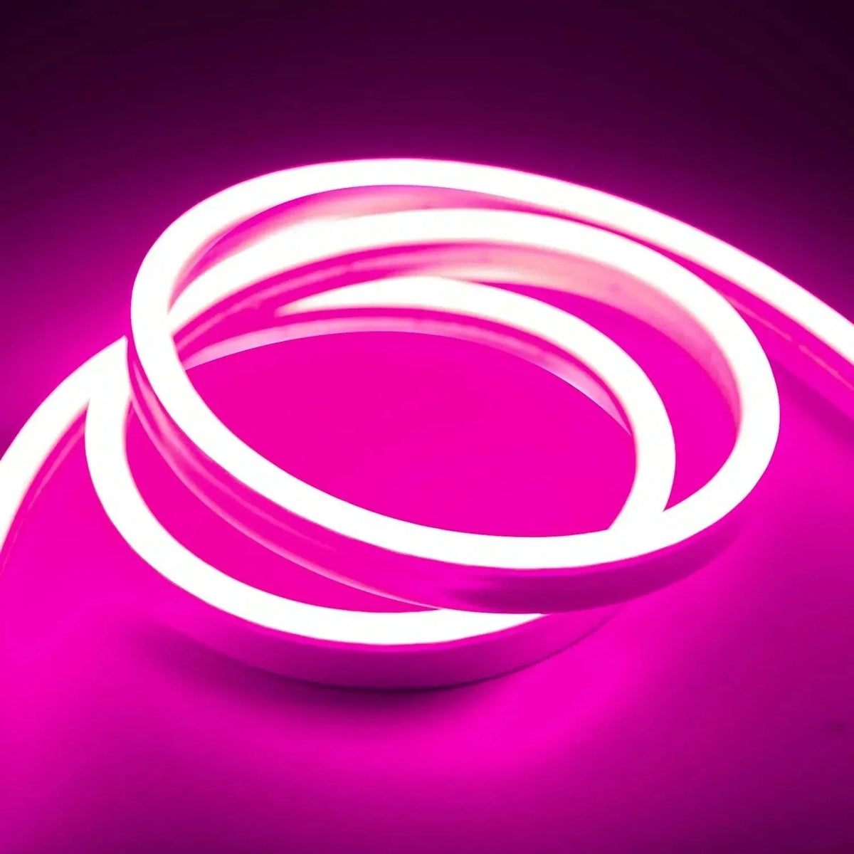 Pink LED Neon Flex DC 12V IP65 Waterproof 8x16mm 120 LEDs/M 1cm Cut — view 2 — House of LEDs UK