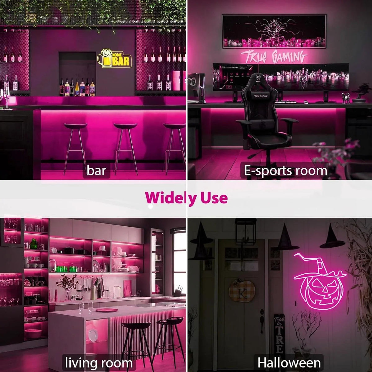 Pink Neon Flex 12V 6x12mm 120LEDs/m IP65 Waterproof 2.5cm Cut — view 9 — House of LEDs UK