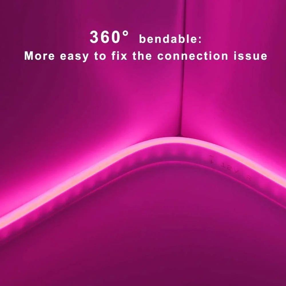 Pink Neon Flex 12V 6x12mm 120LEDs/m IP65 Waterproof 2.5cm Cut — view 5 — House of LEDs UK