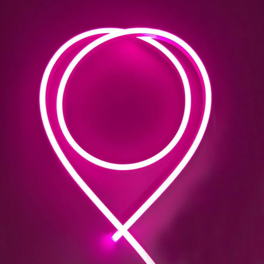 Pink Neon Flex 12V 6x12mm 120LEDs/m IP65 Waterproof 2.5cm Cut Kit — view 4 — House of LEDs UK