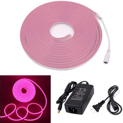 Pink Neon Flex 12V 6x12mm 120LEDs/m IP65 Waterproof 2.5cm Cut Kit - House of LEDS