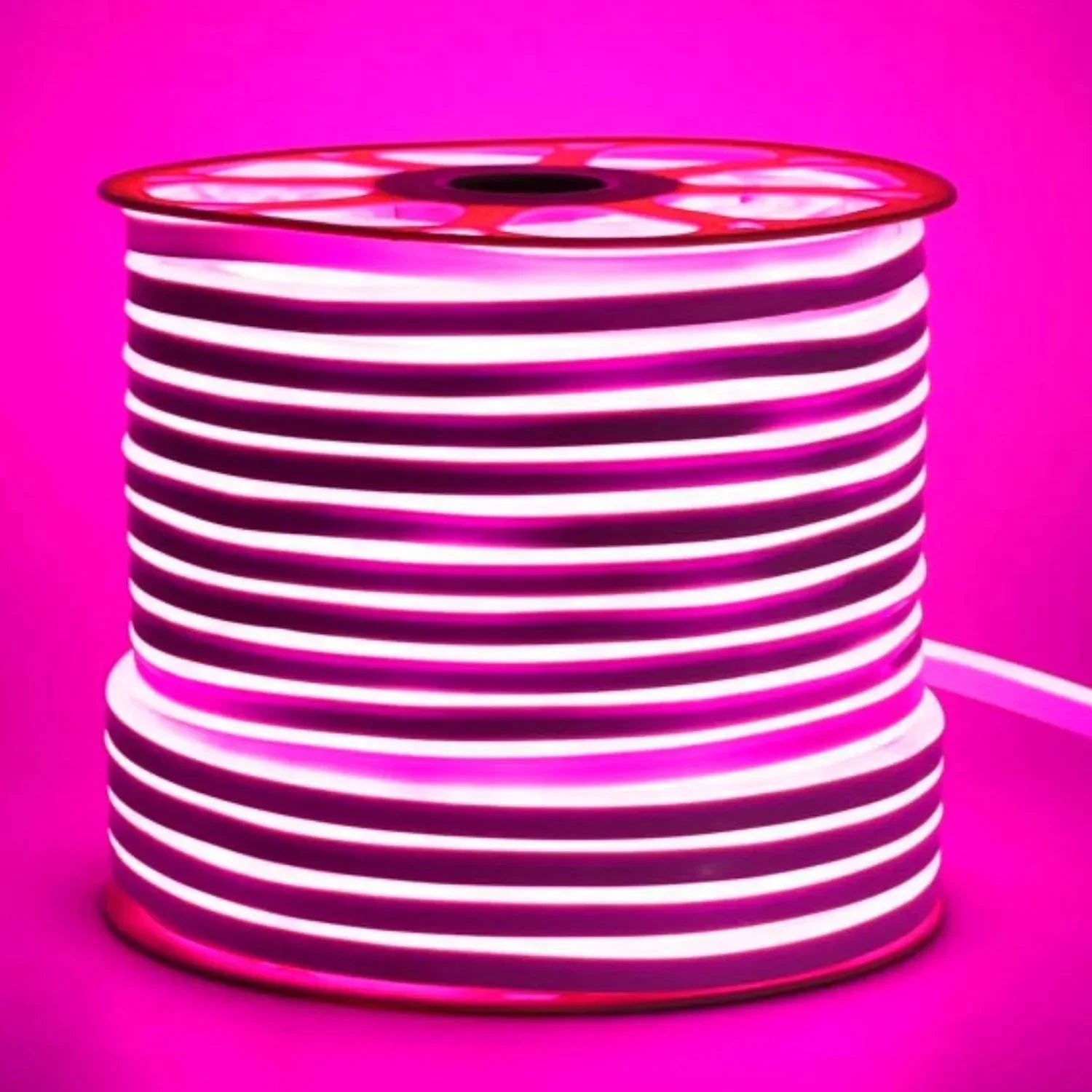 Pink LED Neon Flex 220V 240V 8x16mm 120LEDs/m IP65 Waterproof with UK Plug — House of LEDs UK