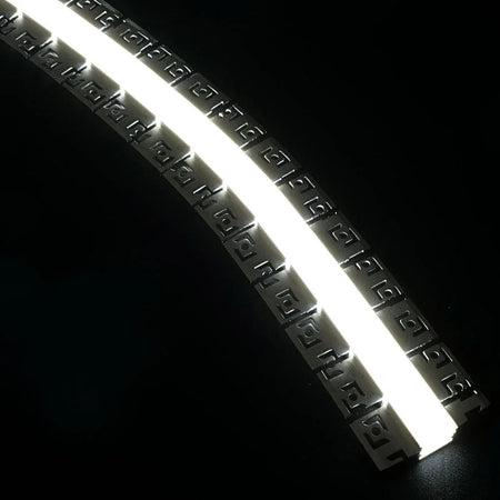 Bendable Plaster in Aluminium Profile Recessed For LED Strip 2 & 3 Metre — view 2 — House of LEDs UK