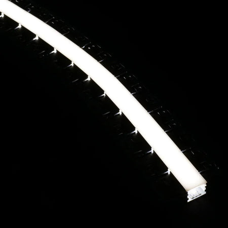 Bendable Plaster in Aluminium Profile Recessed For LED Strip 2 & 3 Metre — view 3 — House of LEDs UK
