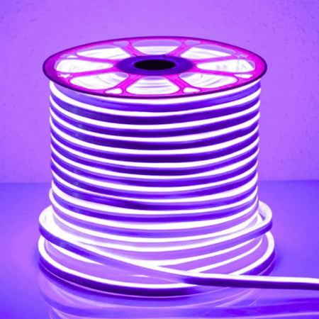 Purple Neon Flex 220V 240V 8x16mm 120LEDs/m IP65 Waterproof with UK Plug — view 12 — House of LEDs UK