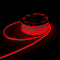 Red LED Neon Flex 220V 240V 8x16mm 120LEDs/m IP65 Waterproof with UK Plug - House of LEDS