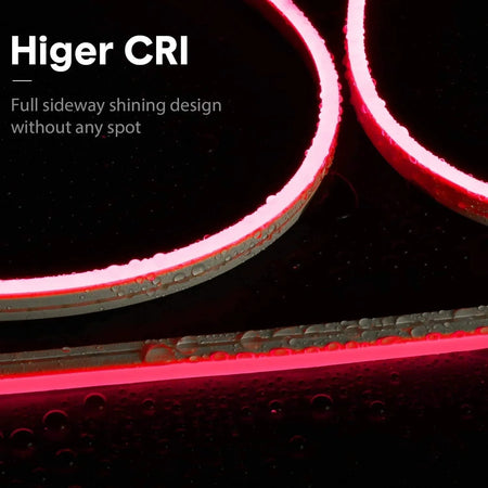 Red Neon Flex 12V 6x12mm 120LEDs/m IP65 Waterproof 2.5cm Cut — view 8 — House of LEDs UK