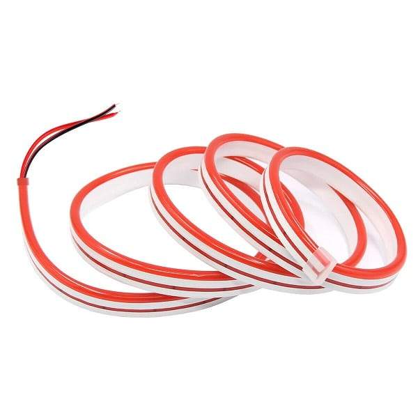 Red Neon Flex 12V 6x12mm 120LEDs/m IP65 Waterproof 2.5cm Cut - House of LEDS