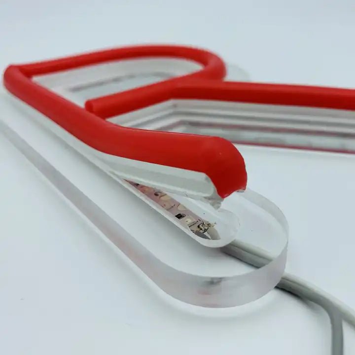 Red Silicone Neon Flex Tube Diffuser Body for LED Strip Lights Neon Signs 8mm - House of LEDS