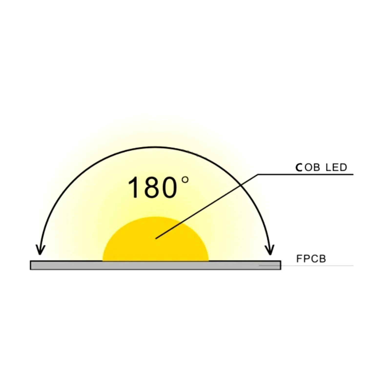 RGB CCT COB LED Strip 24V IP20 non - Waterproof 840 LEDs/m 12mm Wide - House of LEDS