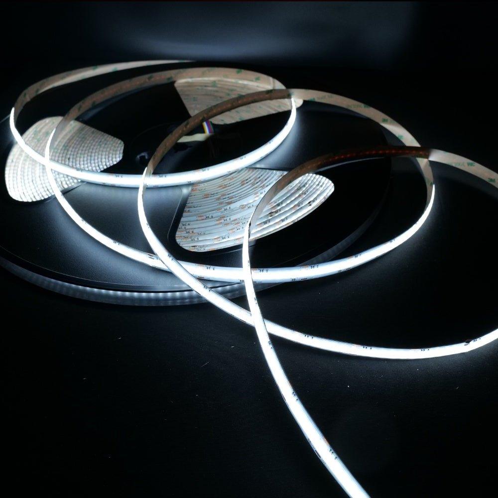 RGB CCT COB LED Strip 24V IP20 non - Waterproof 840 LEDs/m 12mm Wide - House of LEDS