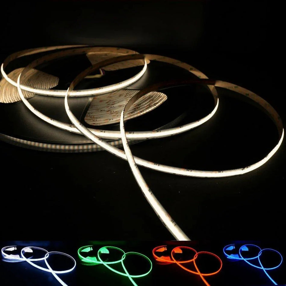 RGB CCT COB LED Strip 24V IP20 non-Waterproof 840 LEDs/m 12mm Wide — House of LEDs UK