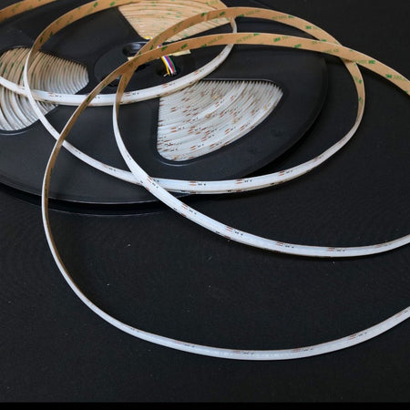 RGB CCT COB LED Strip 24V IP20 non - Waterproof 840 LEDs/m 12mm Wide - House of LEDS