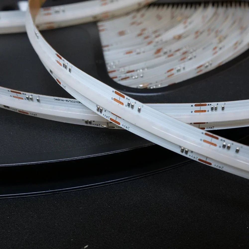 RGB CCT COB LED Strip 24V IP20 non-Waterproof 840 LEDs/m 12mm Wide — view 13 — House of LEDs UK