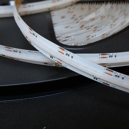 RGB COB LED Strip 24V IP20 non-Waterproof 576 LEDs/m 8mm wide — view 11 — House of LEDs UK