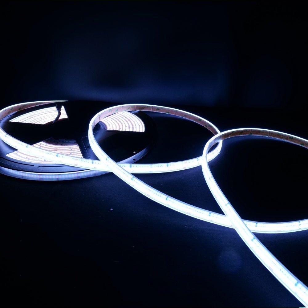 RGB COB LED Strip 24V IP67 Waterproof 840 LEDs/m 5cm Cut - House of LEDS