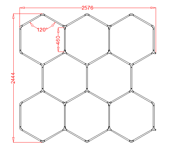 RGB Hexagrid LED Hexagon Ultrabright LED Multicolour Hex Lights - Eight Hex Grid — view 11 — House of LEDs UK