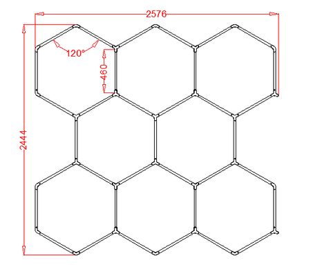 RGB Hexagrid LED Hexagon Ultrabright LED Multicolour Hex Lights - Eight Hex Grid — view 11 — House of LEDs UK
