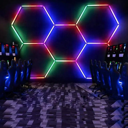 RGB Hexagrid LED Hexagon Ultrabright LED Multicolour Hex Lights - Eight Hex Grid - House of LEDS