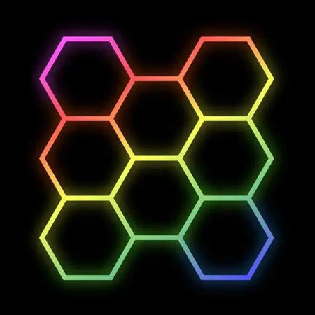 RGB Hexagrid LED Hexagon Ultrabright LED Multicolour Hex Lights - Eight Hex Grid — view 12 — House of LEDs UK