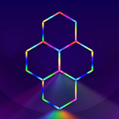 RGB Hexagrid LED Hexagon Ultrabright LED Multicolour Hex Lights - Four Hex Grid - House of LEDS