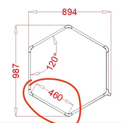 RGB Hexagrid LED Hexagon Ultrabright LED Multicolour Hex Lights - Single Hex Grid - House of LEDS