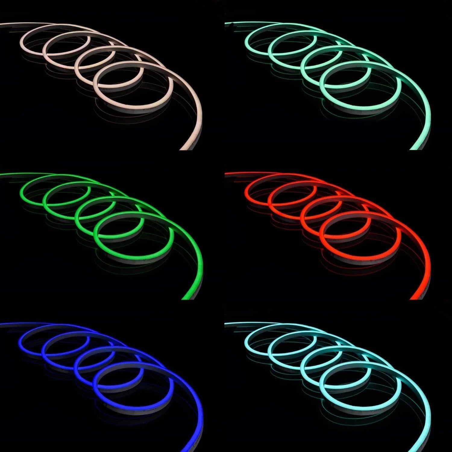 RGB LED Neon Flex 220V 240V 10x20mm Flat Shape IP65 Bluetooth App Control — view 15 — House of LEDs UK
