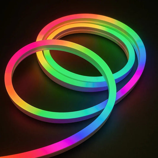 RGB LED Neon Flex 220V 240V 14x25mm IP65 Dimmable with Remote - House of LEDS