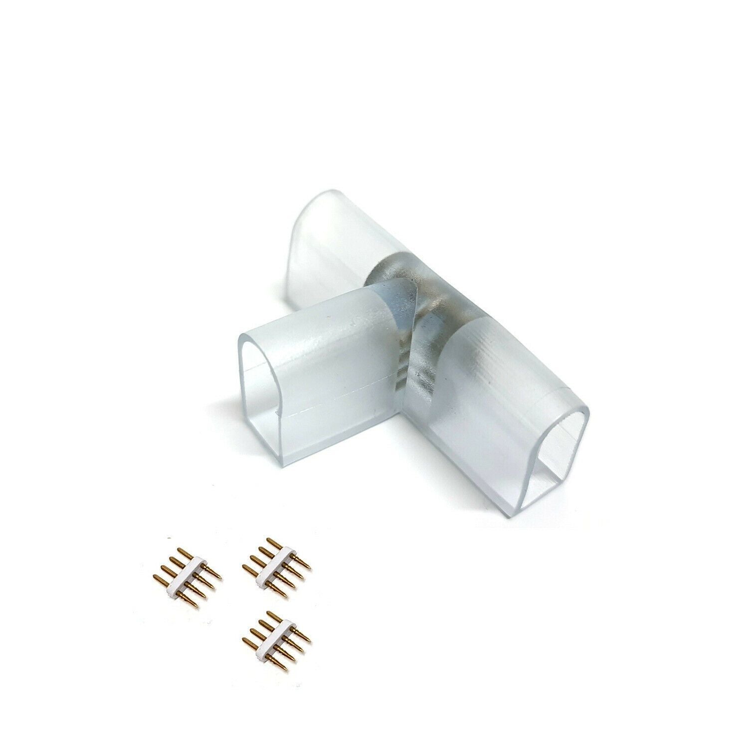 RGB LED Strip 120 LEDs/m 220V 240V Accessories 4pin T/ L/ Corner Straight Connector - House of LEDS