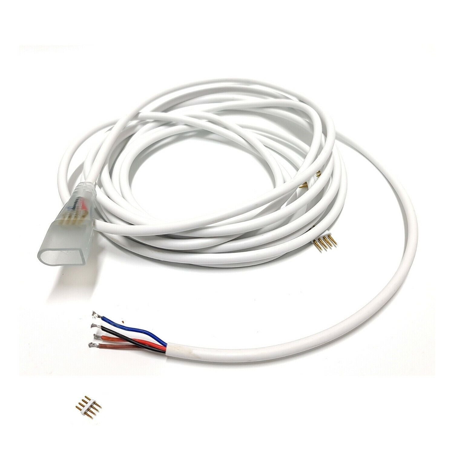 RGB LED Strip 120 LEDs/m 220V 240V Accessories 4pin T/ L/ Corner Straight Connector - House of LEDS