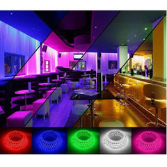 RGB LED Strip 120 LEDs/m 220V IP65 Wireless Bluetooth App Control with Remote - House of LEDS