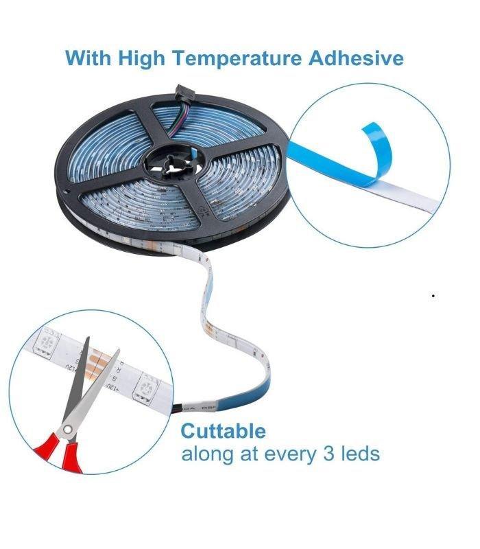 RGB LED Strip 12V 5050 IP67 Waterproof 60LED/m For Outdoor Use 5 Metre Kit — view 5 — House of LEDs UK
