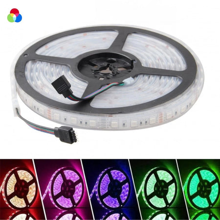 RGB LED Strip 12V 5050 IP67 Waterproof 60LED/m For Outdoor Use 5 Metre Kit — view 6 — House of LEDs UK