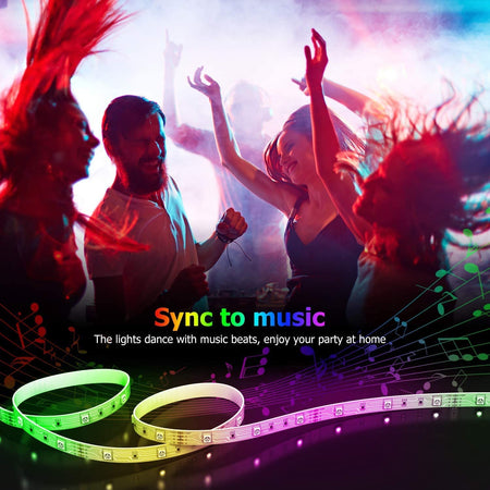 RGB LED Strip 12V IP20 Non-Waterproof 300LEDs 10 Metre WiFi Wireless Control Kit - House of LEDS