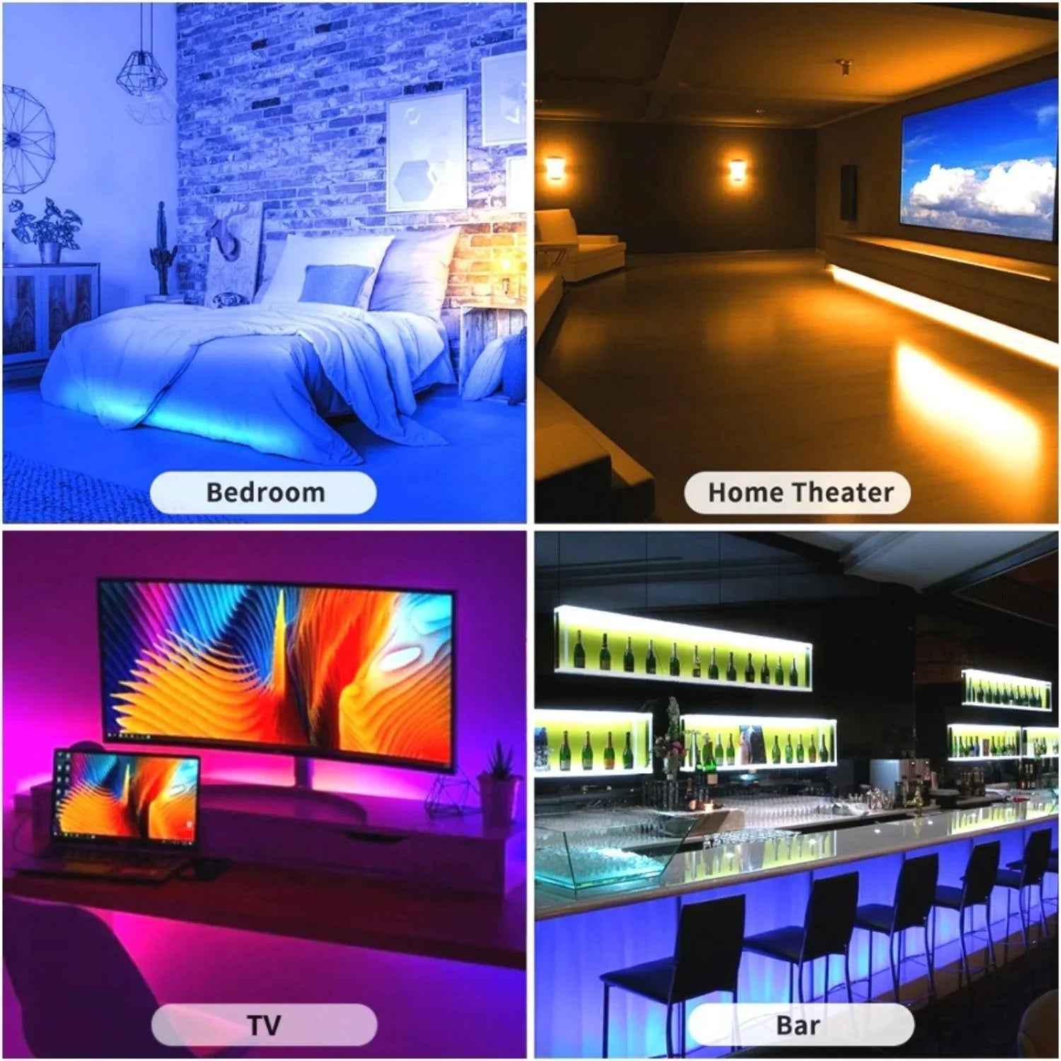 RGB LED Strip 12V IP65 Waterproof 60LED/m 5 metre Kit — view 3 — House of LEDs UK