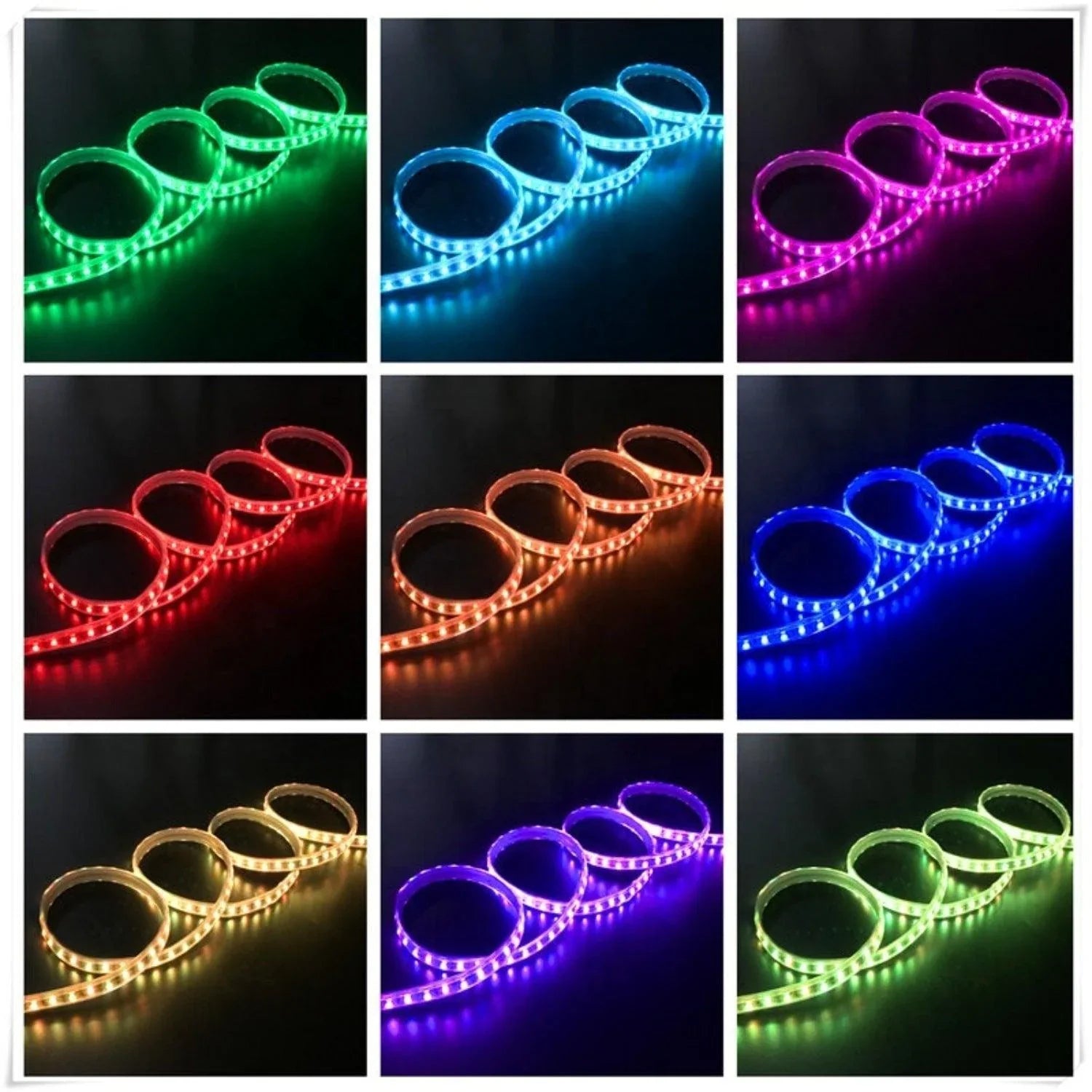 RGB LED Strip 12V IP65 Waterproof 60LED/m 5 metre Kit — view 11 — House of LEDs UK