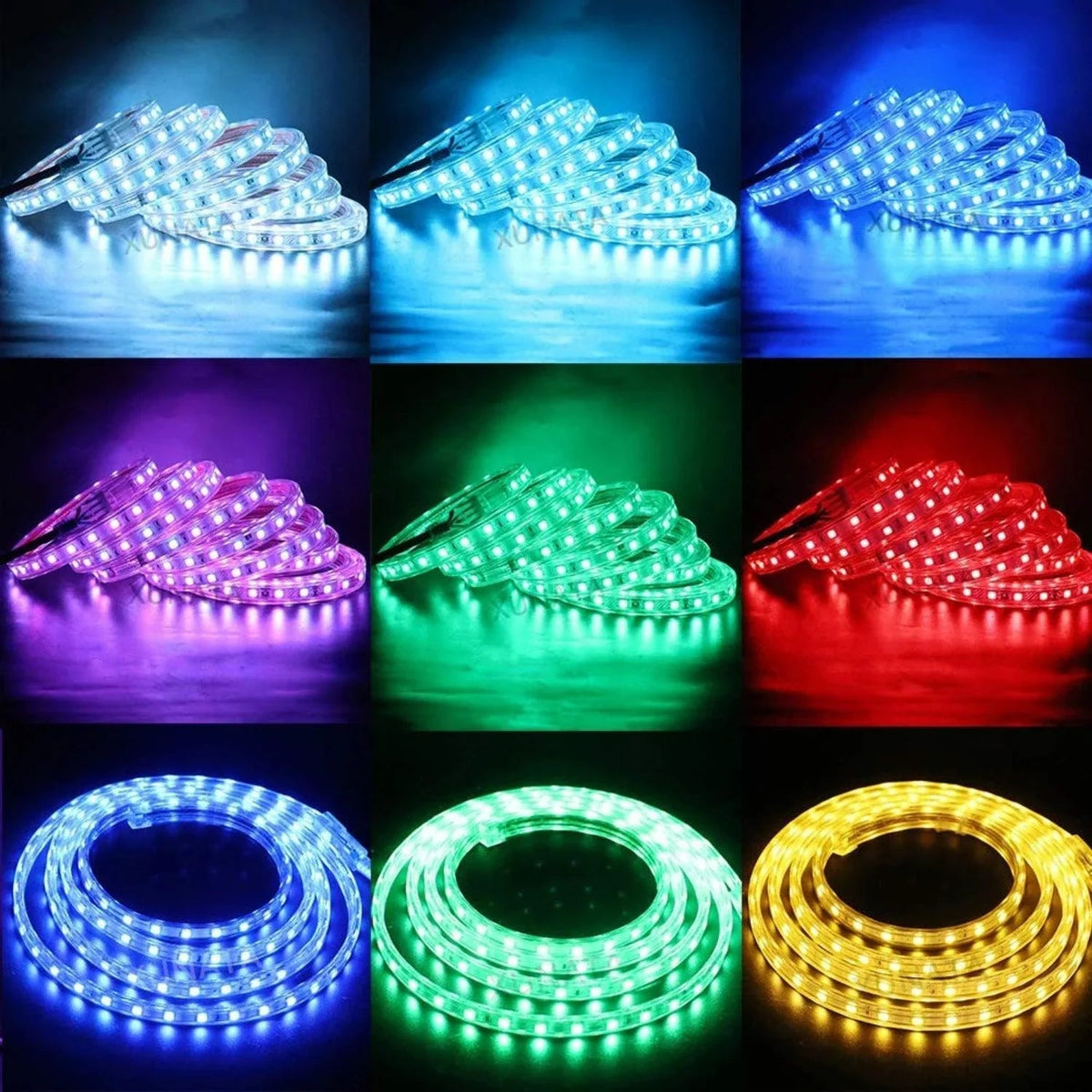 RGB LED Strip 12V IP65 Waterproof 60LED/m 5 metre Kit — view 12 — House of LEDs UK