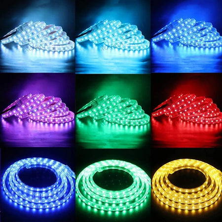 RGB LED Strip 12V IP65 Waterproof 60LED/m 5 metre Kit — view 12 — House of LEDs UK