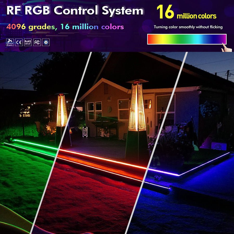 RGB LED Strip 220V 240V 120LEDs/m WiFi Tuya APP LED controller with 24key Remote - House of LEDS