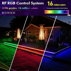 RGB LED Strip 220V 240V 120LEDs/m WiFi Tuya APP LED controller with 24key Remote - House of LEDS