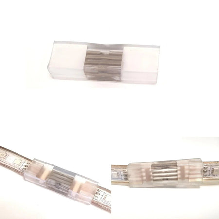 RGB LED Strip 220V 240V 60LEDs/m Accessories T, L, Straight Connector — view 2 — House of LEDs UK