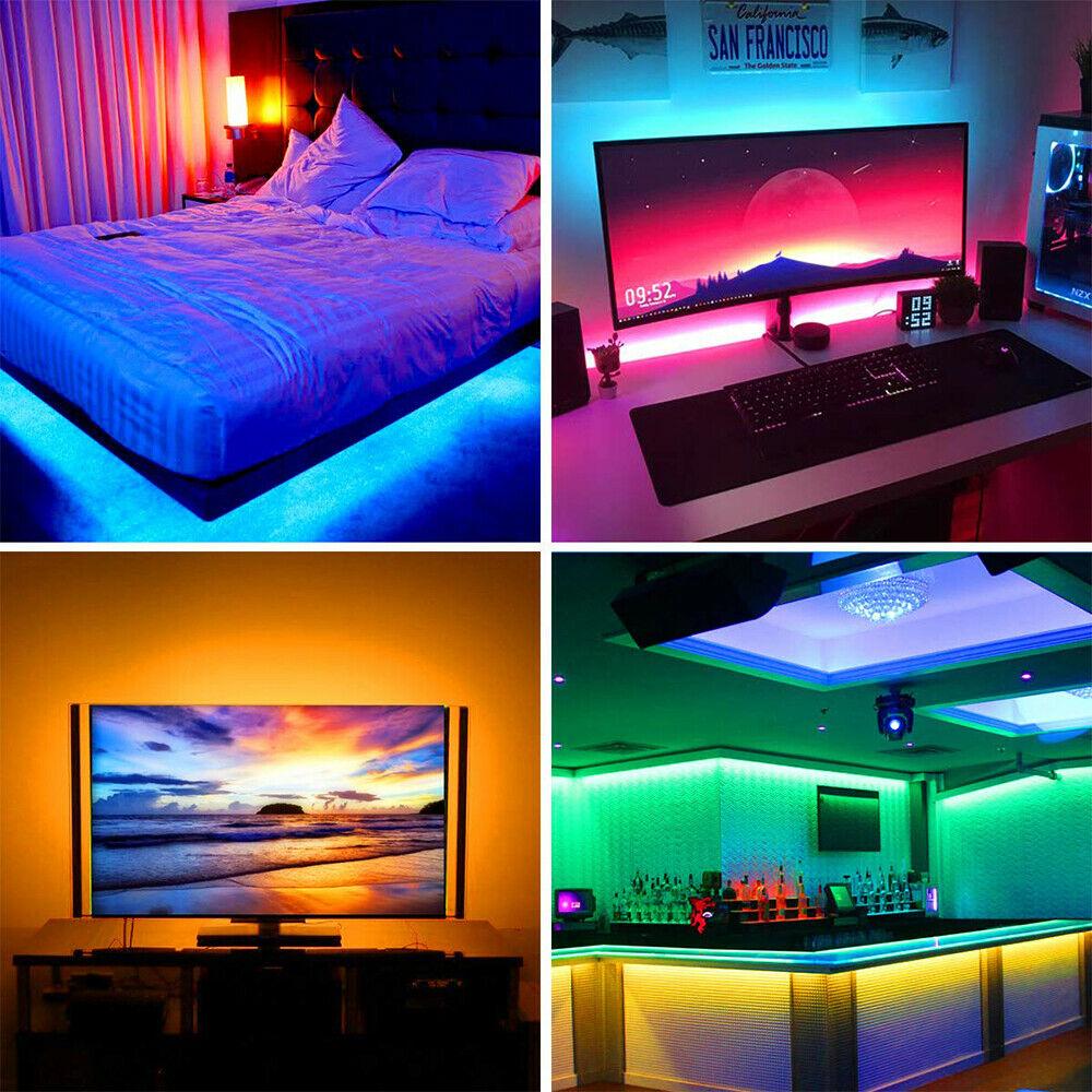 RGB LED Strip 220V 240V 60LEDs/m IP65 Wireless Bluetooth App Control with Remote - House of LEDS