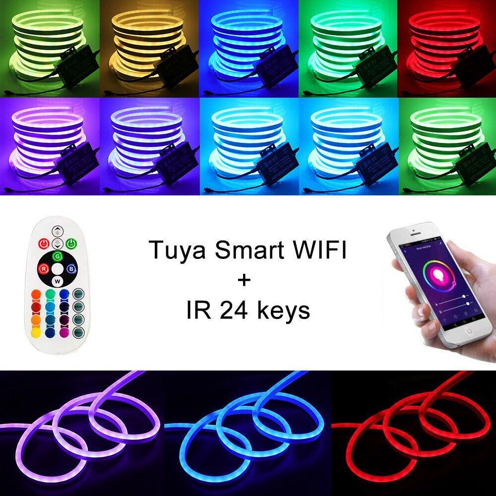 RGB LED Strip 220V 240V 60LEDs/m WIFI Controller with Remote Works with Google Home & Alexa — view 3 — House of LEDs UK